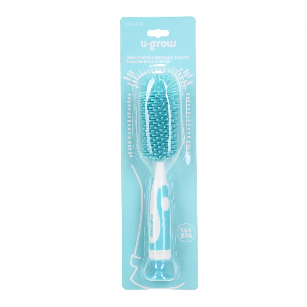 Perie Biberoane Silicon U-GROW - Curățare Eficientă și Igienică - imagine 4