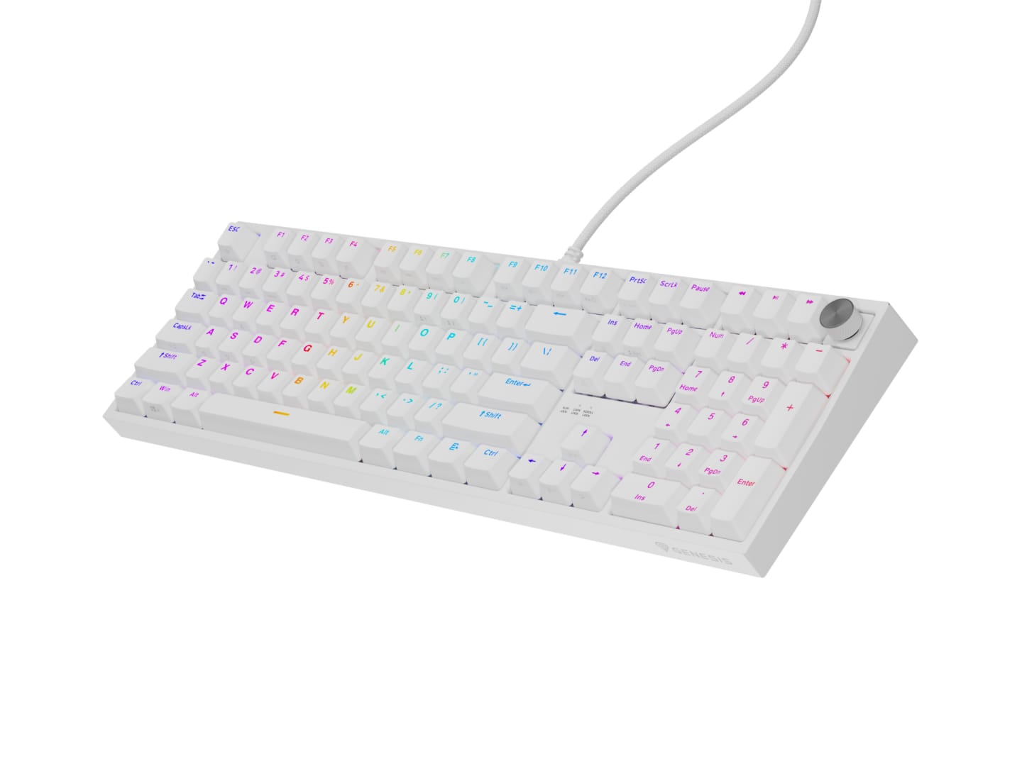 Tastatura Gaming Mecanica Genesis Thor 404 RGB Alb | Silent Switch - imagine 7