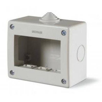 Carcasa 3 Module Scame IP40, Gri, Montaj Aparent