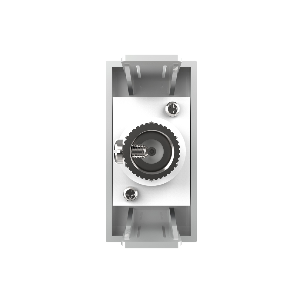 Priză TV Livolo, Metal/Plastic, 45x22.5mm, Negru - imagine 4