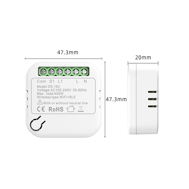 Releu LUXION Mini-Smart Wi-Fi, 1 Intrare, 1 Iesire, 10A - imagine 6