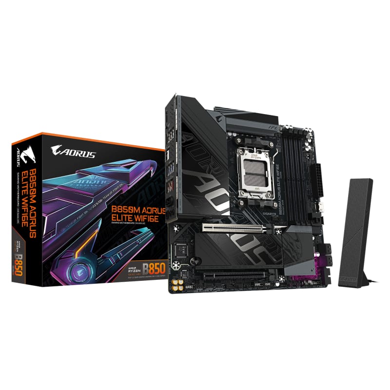Placă de bază Gigabyte B850M AORUS ELITE WIFI 6E AM5 mATX - imagine 2