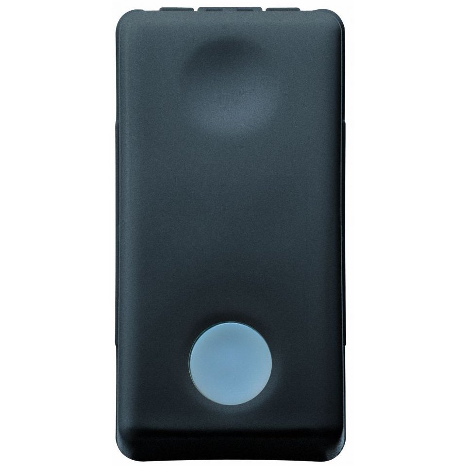 Întrerupător cu revenire Gewiss GW21515, Negru, 1 Modul