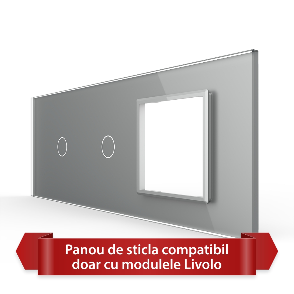 Panou Livolo Sticlă 2xÎntrerupătoare + Priză - imagine 13