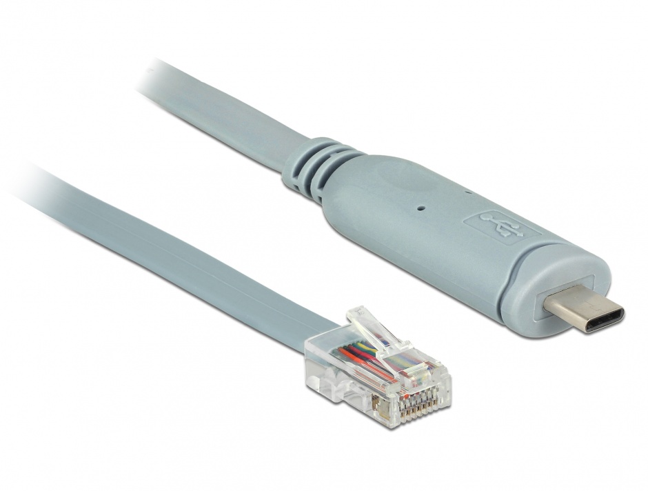 Adaptor USB-C la Serial RJ45 Delock 0.5m
