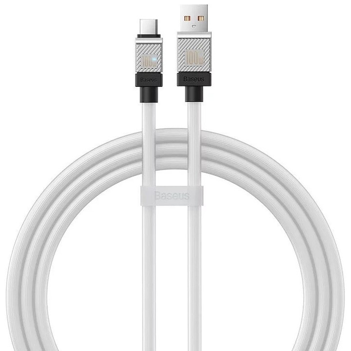 Cablu Baseus USB-C 100W, 1m, Alb - Incarcare Rapida