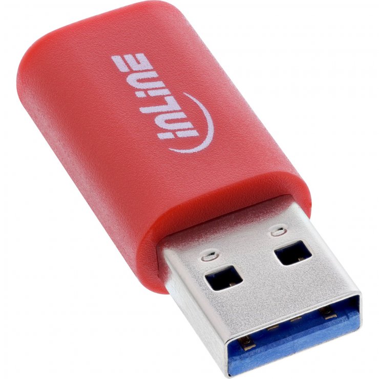 Adaptor USB-A la USB-C Data Blocker InLine, 5V/1.5A
