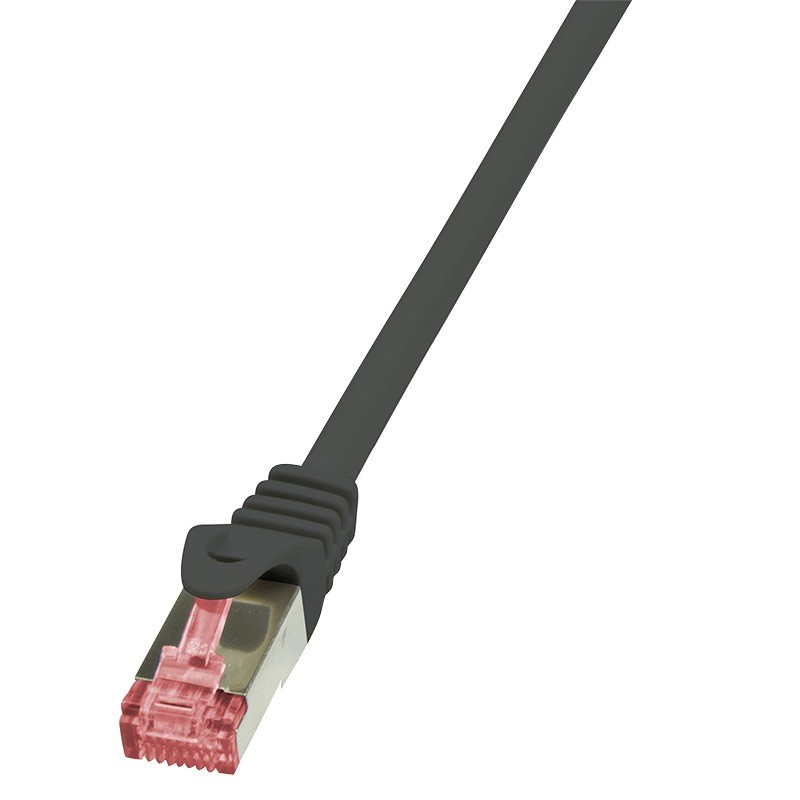 Patch Cord Logilink Cat6 S/FTP 0.25m Negru - Cablu Rețea Profesional
