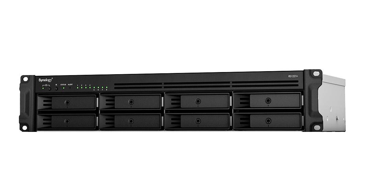 Synology RS1221+ NAS 8-Bay AMD Ryzen V1500B 4GB Rack 2U