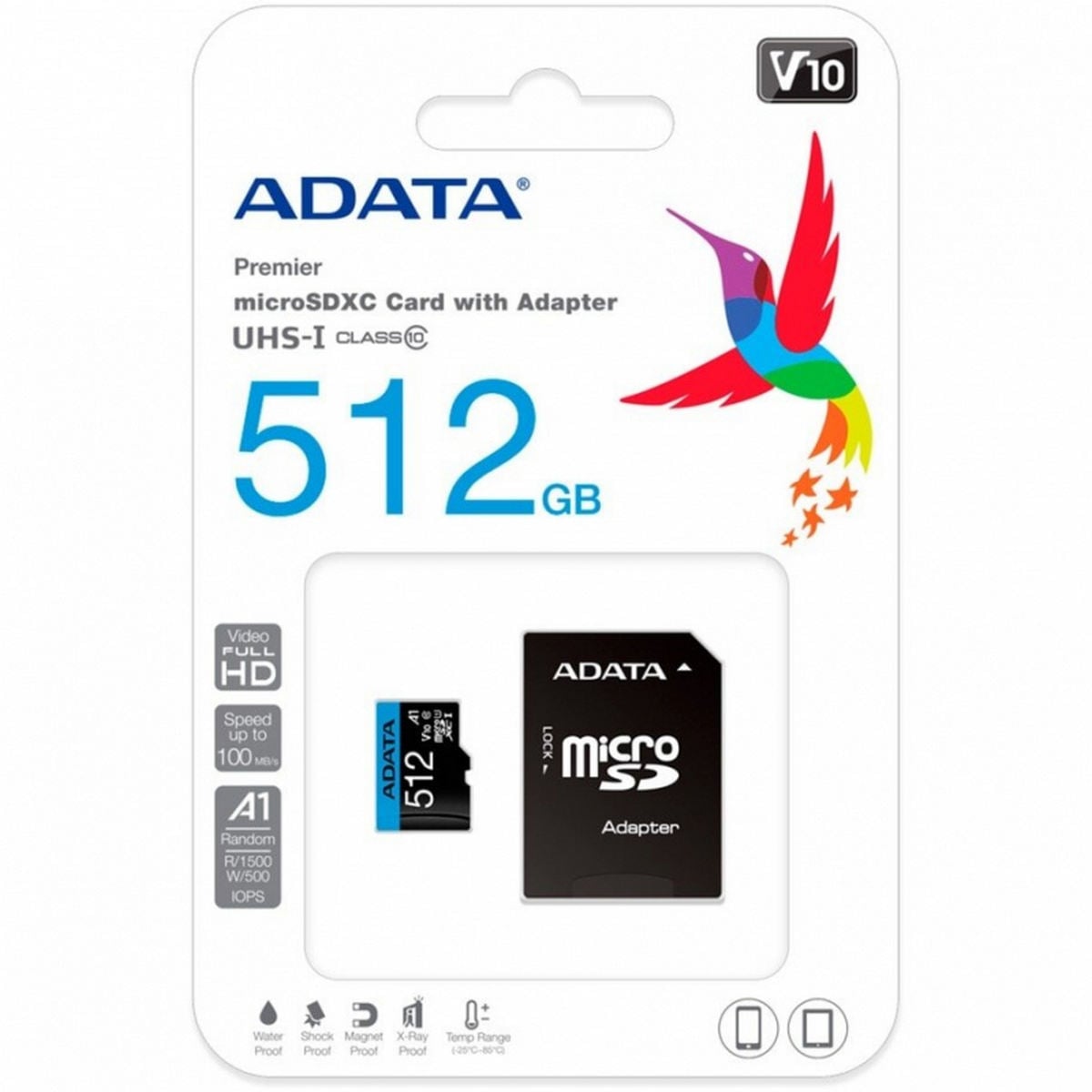 Card microSD 512GB ADATA - Viteză UHS-I