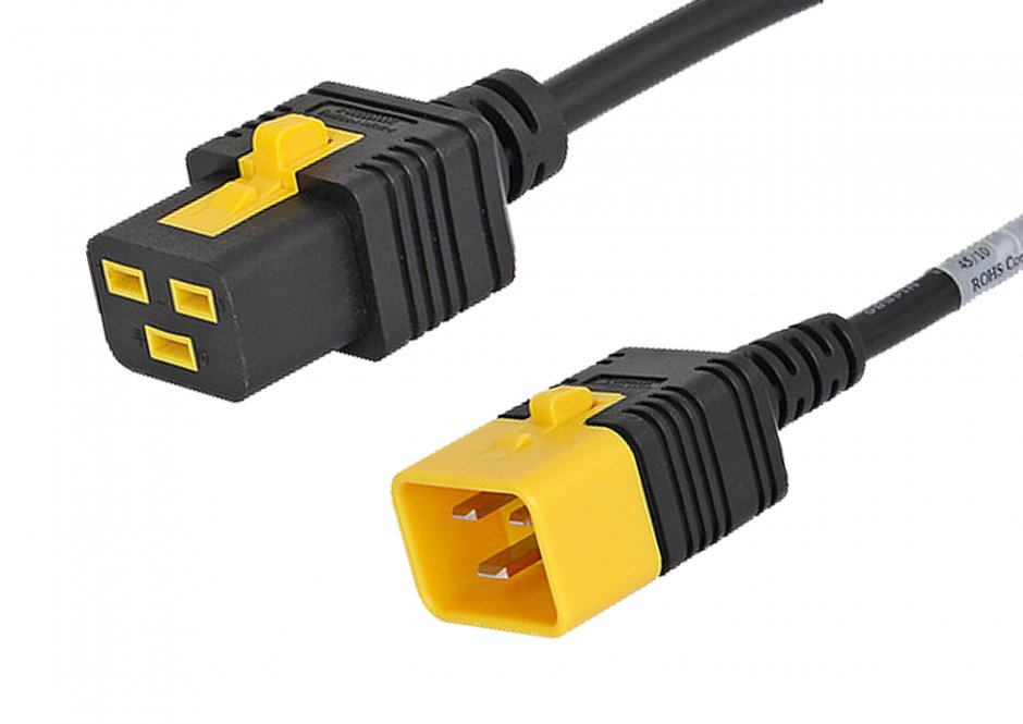 Cablu Alimentare C19-C20 3m cu Blocare OEM