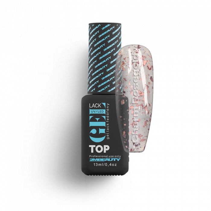 Top Coat Nailshop Hema Free Rose Gold, Luciu Durabil