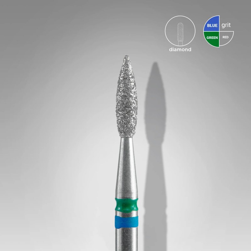 Capăt freză diamant Staleks Expert flacără duo 2.1 mm - 433