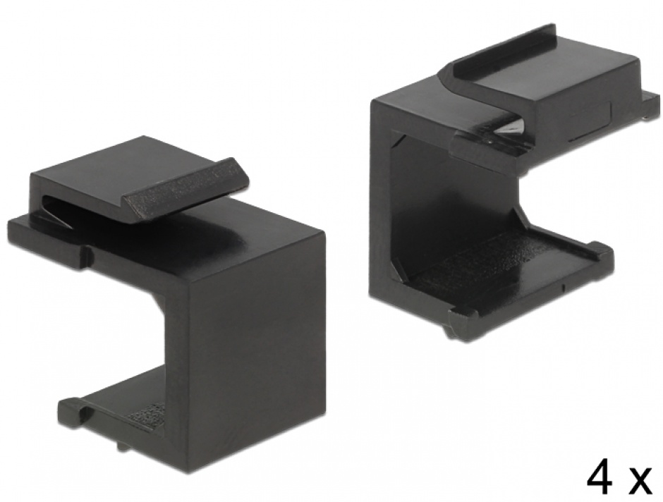 Protectie Keystone 4buc Negre Delock 86321