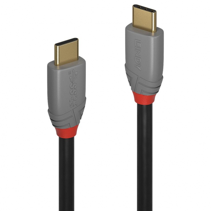 Cablu USB 3.2 C la C 4K 100W Lindy 1m