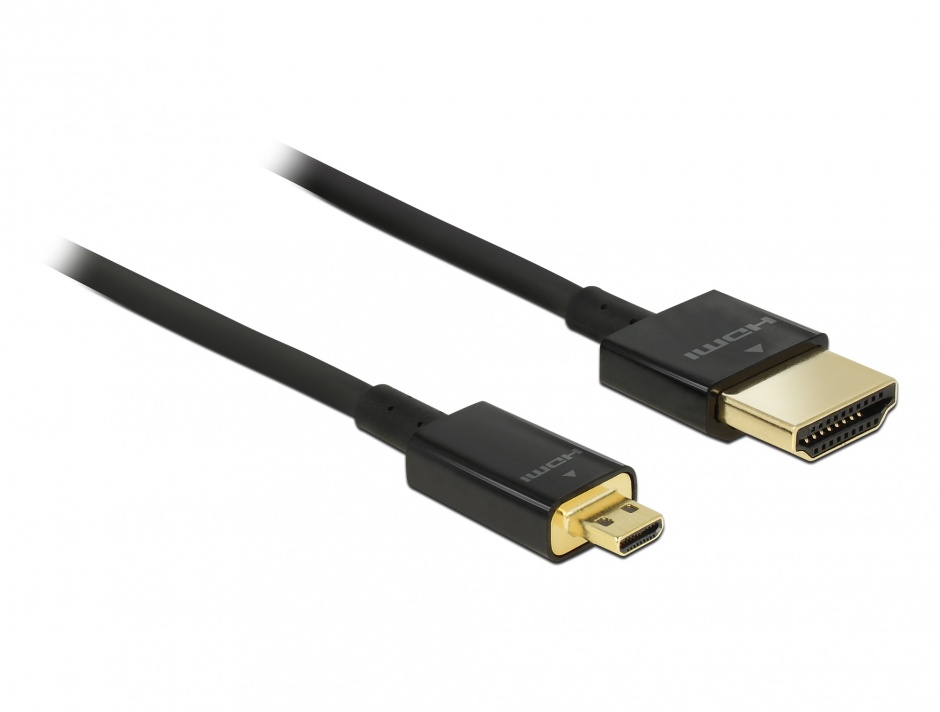 Cablu Delock HDMI la micro HDMI 4K, 0.5m Premium