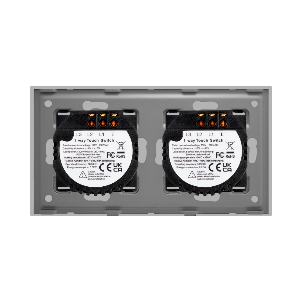 Intrerupator Dublu Touch Sticla LUXION, 10A, Modern - imagine 16