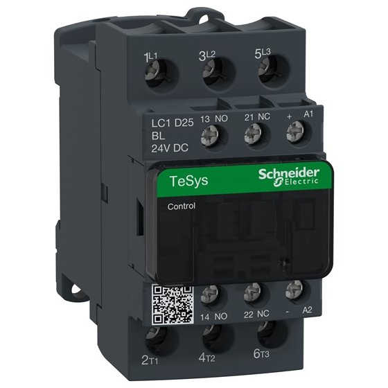 Contactor Schneider LC1D25BL, 25A, 24V DC