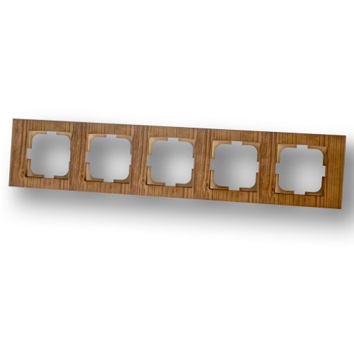 Rama cu 5 Posturi Ovivo Grano Woods OV00380, Maro