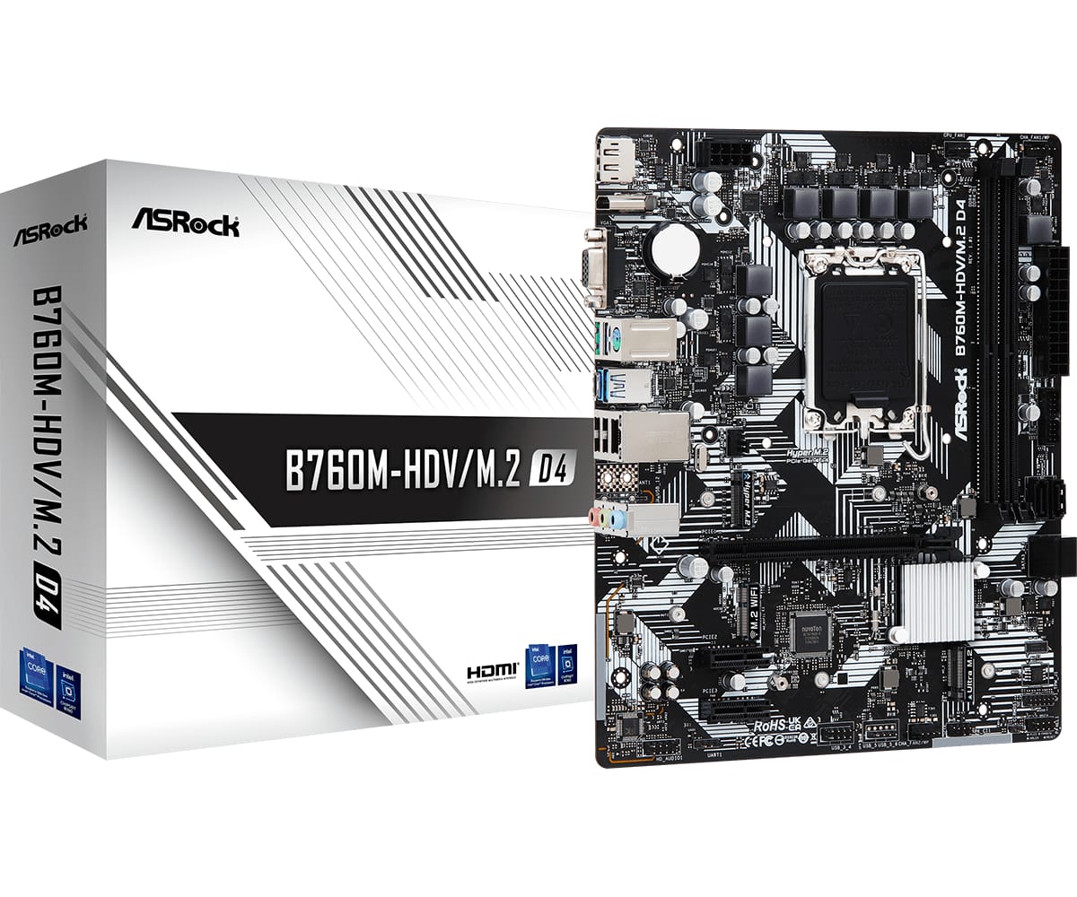 Placa de Baza ASROCK B760M-HDV/M.2 DDR4 - Performanta Garantata - imagine 5