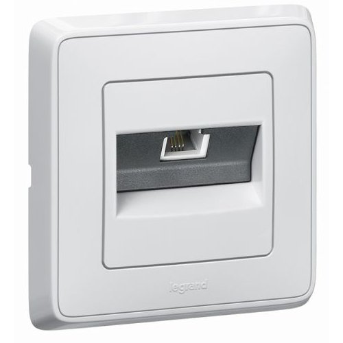 Priza Telefon RJ11 Legrand Cariva, Alba