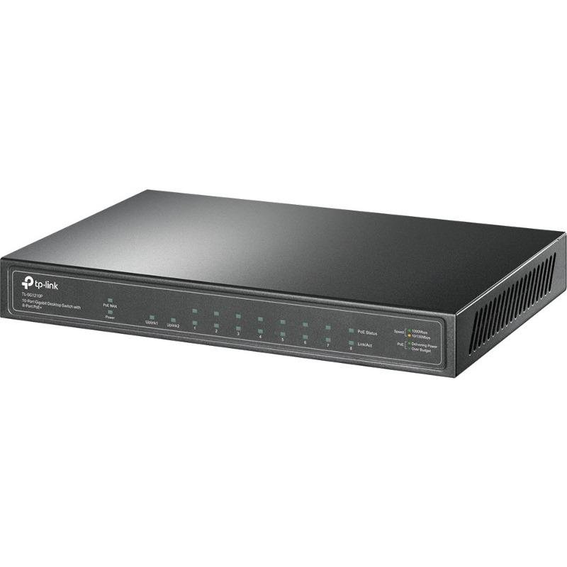 Switch TP-Link TL-SG1210P, 8 Porturi PoE+ Gigabit