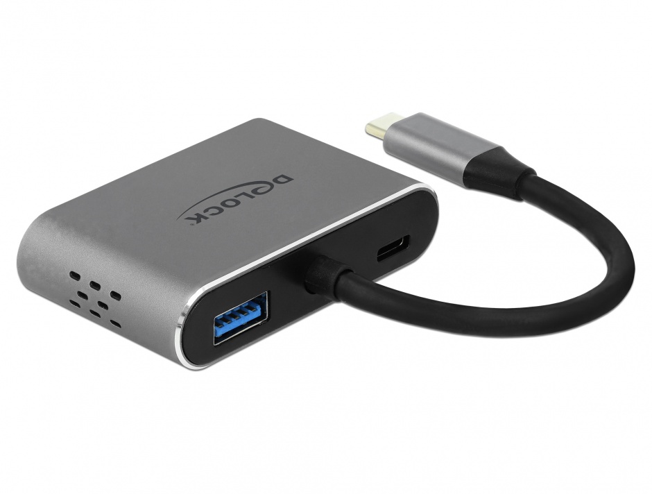 Adaptor Delock USB-C la HDMI, VGA, USB 3.0