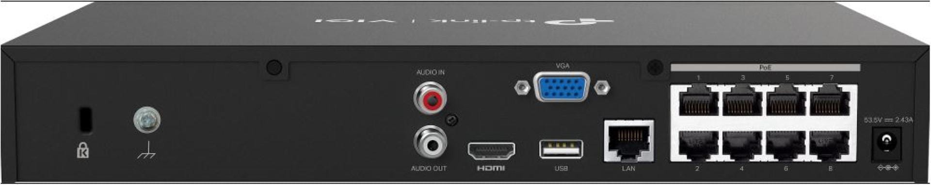 NVR TP-Link VIGI NVR1008H-8MP 8 Canale 4K PoE+ 10TB - imagine 3