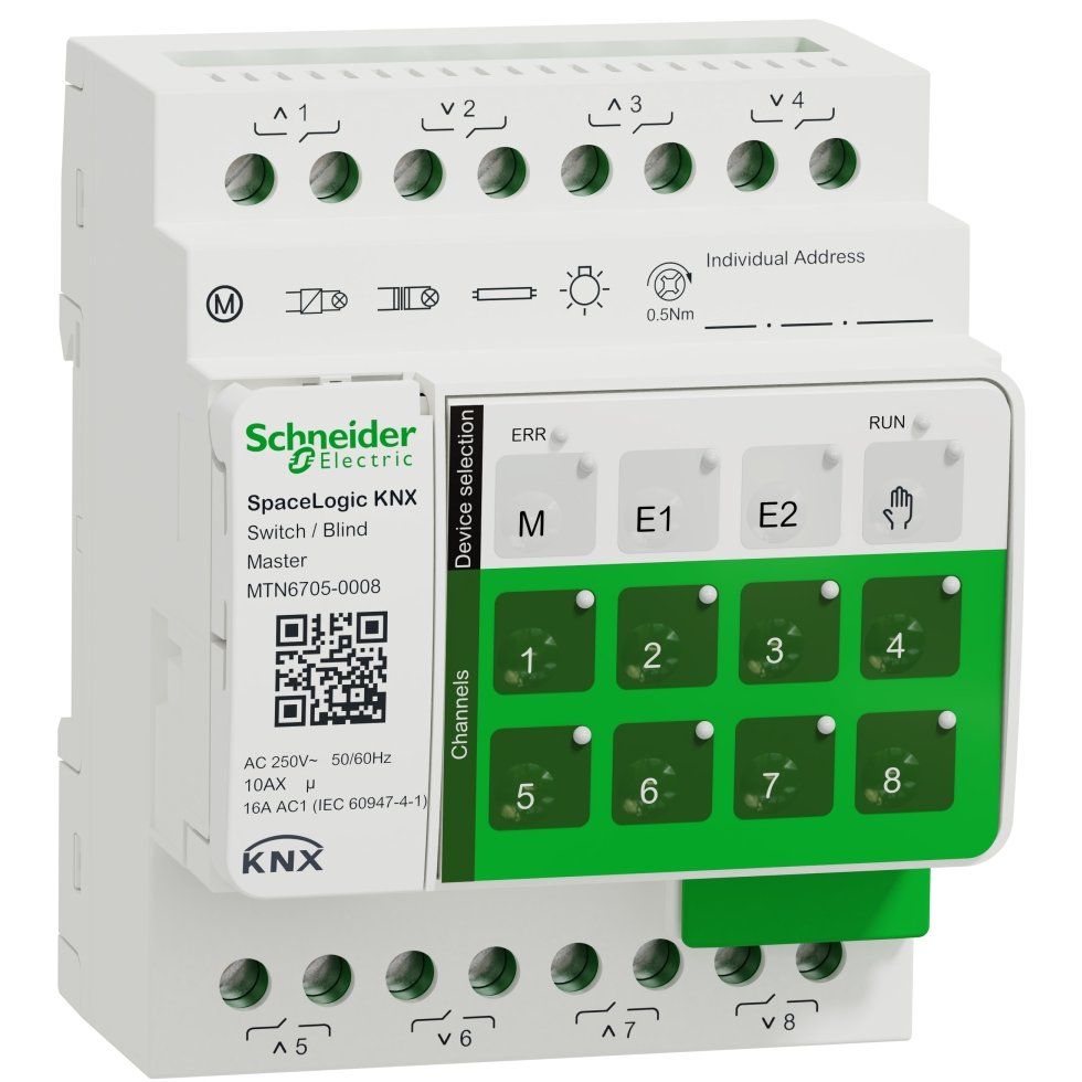 Actuator KNX 8 Canale Schneider MTN6705-0008