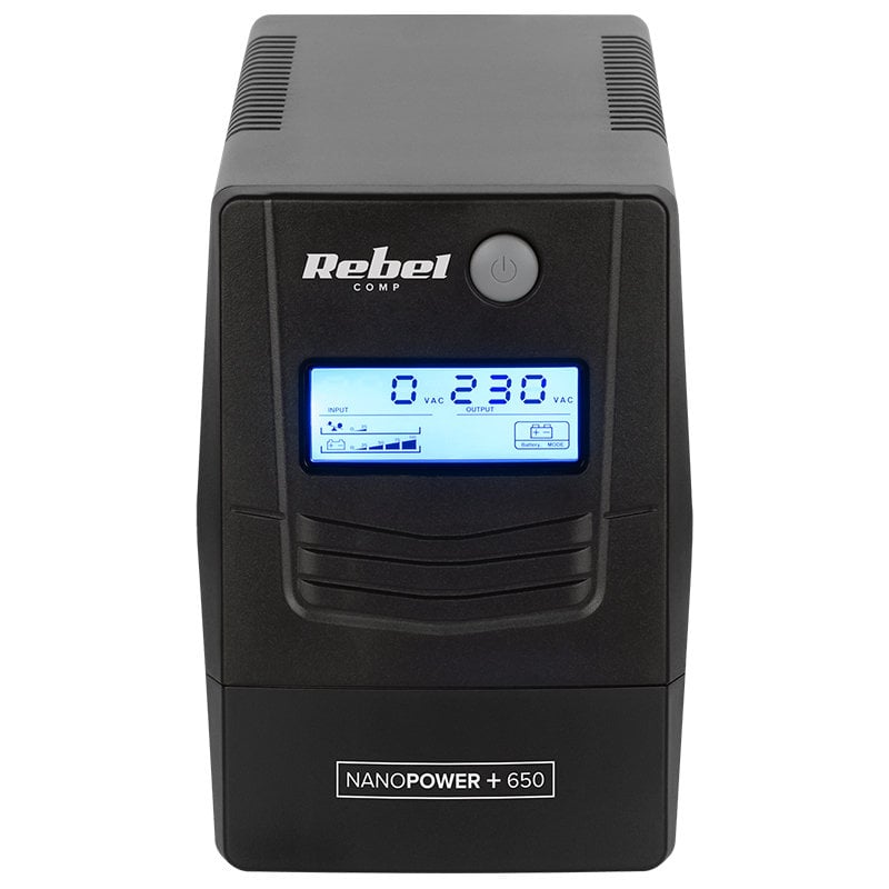 UPS Rebel RB-4023 650VA cu LCD și Protecție Avansată