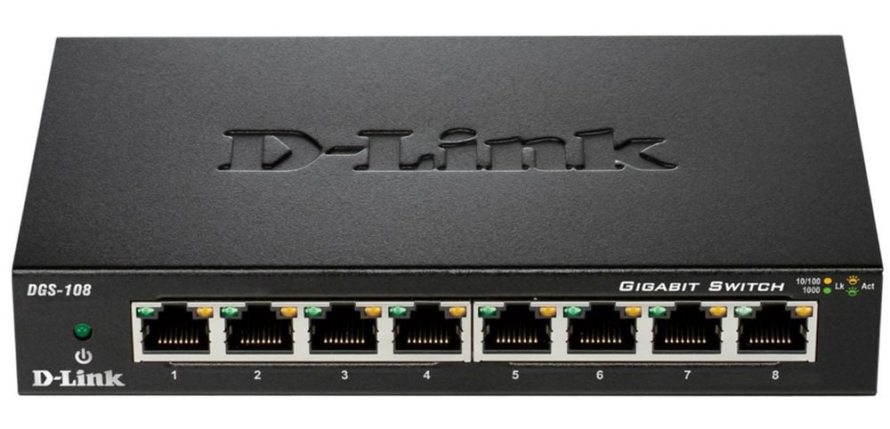Switch D-Link 8 Porturi Gigabit Metal