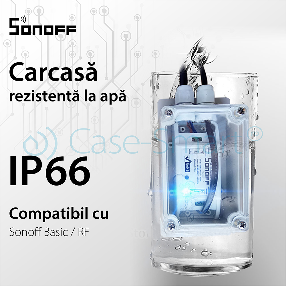 Carcasă IP66 Relee Sonoff, Rezistentă la Apă - imagine 4