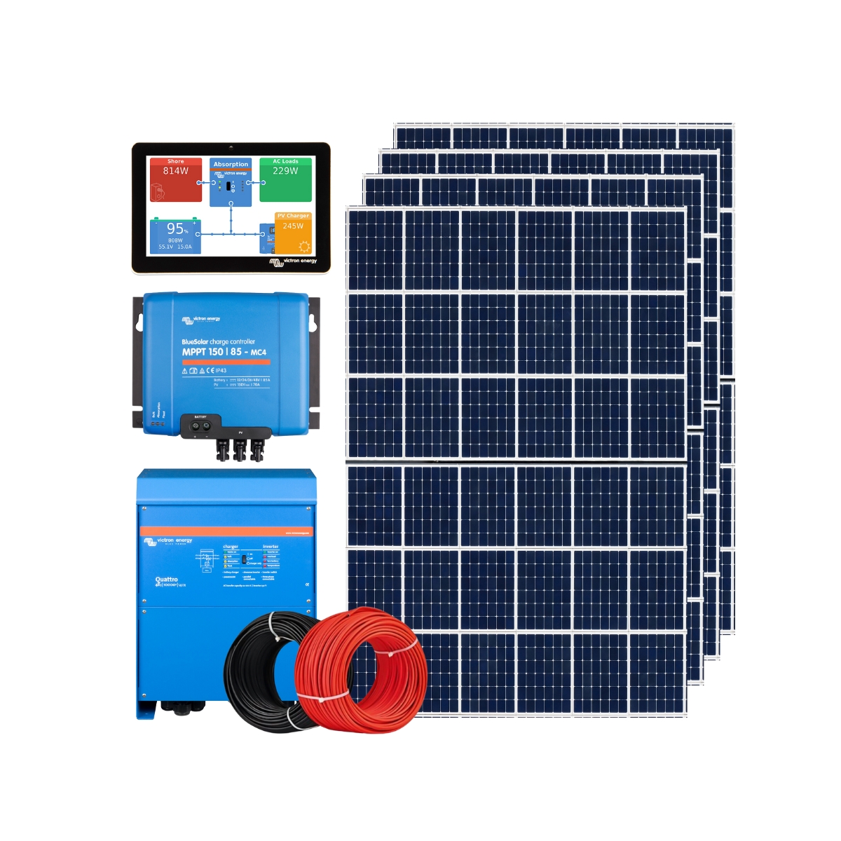 Sistem Fotovoltaic Hibrid 6.75 kWp Victron & AIKO Premium