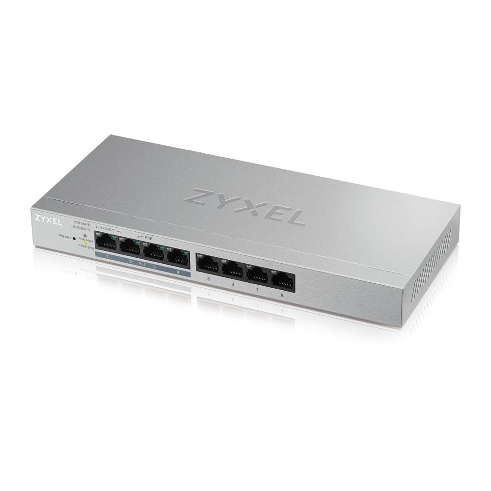 Switch Zyxel GS1200-8HP PoE 8 Porturi Gigabit Managed - imagine 2