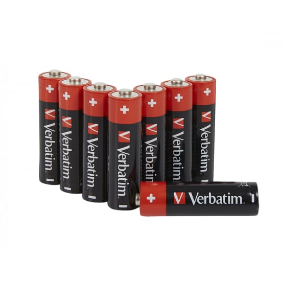 Baterii AA Alkaline Verbatim 8 bucati - Energie de Durata - imagine 2