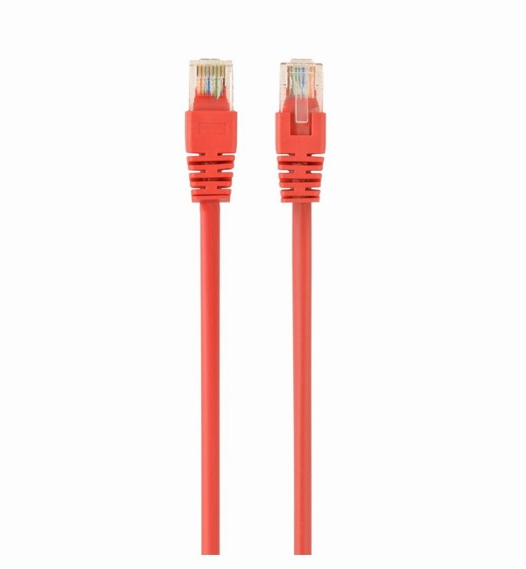 Patch Cord UTP Cat5e Spacer 0.25m Rosu - Cablu Rețea
