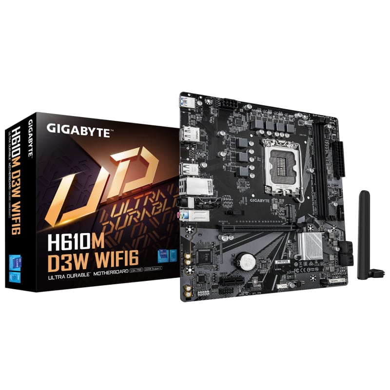 Placă de bază GIGABYTE H610M D3W WiFi 6 - Intel H610 DDR4 - imagine 2