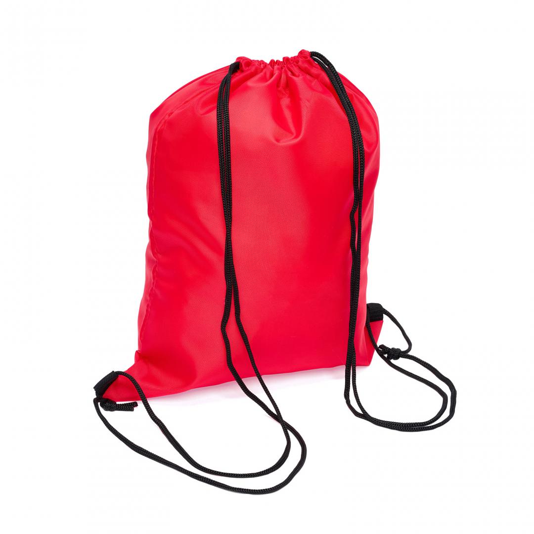 Rucsac Uni cu Snur 420D Rosu - Practical si Rezistent - imagine 2