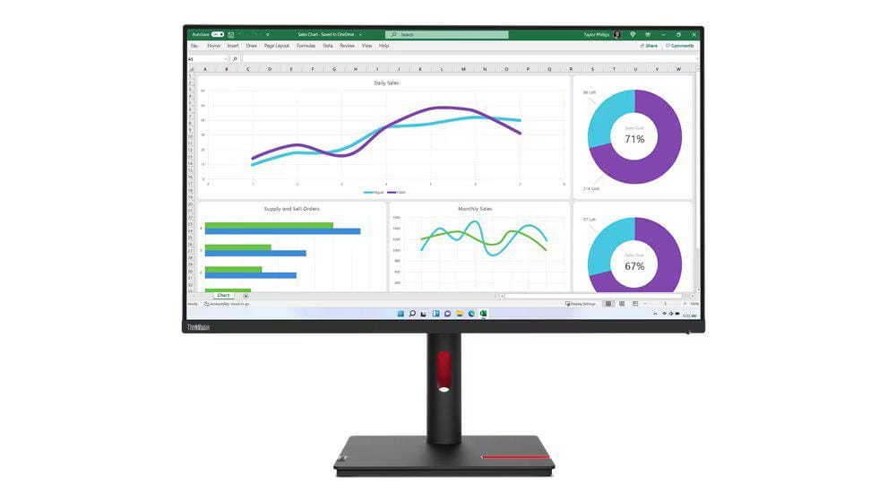 Monitor Lenovo ThinkVision T32h-30 31.5" QHD IPS Profesionist - imagine 9