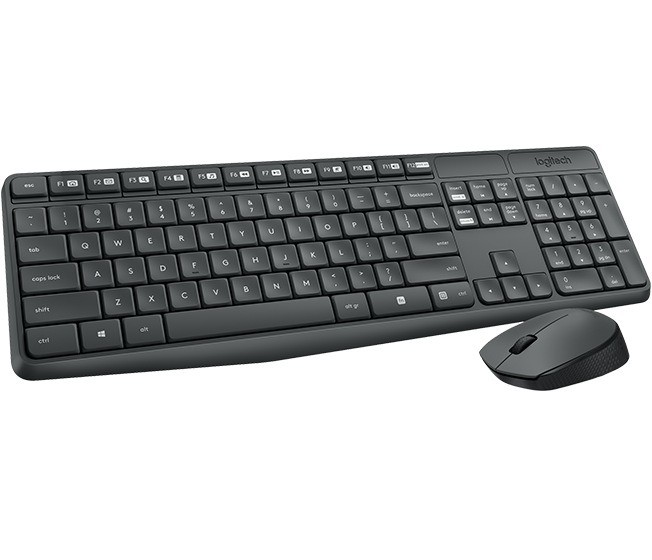 Logitech MK235 - Kit Wireless Tastatura + Mouse, Negru - imagine 3
