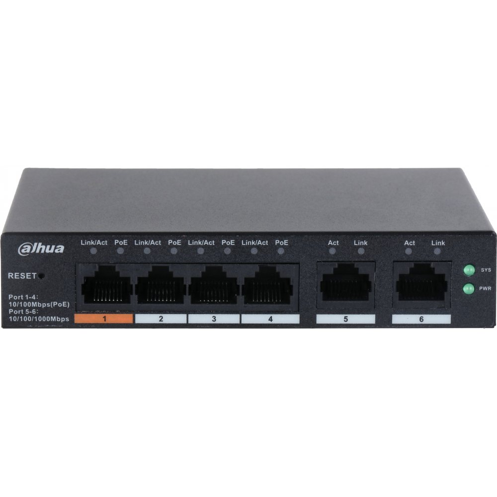 Switch Dahua 4 Porturi PoE Cloud Management
