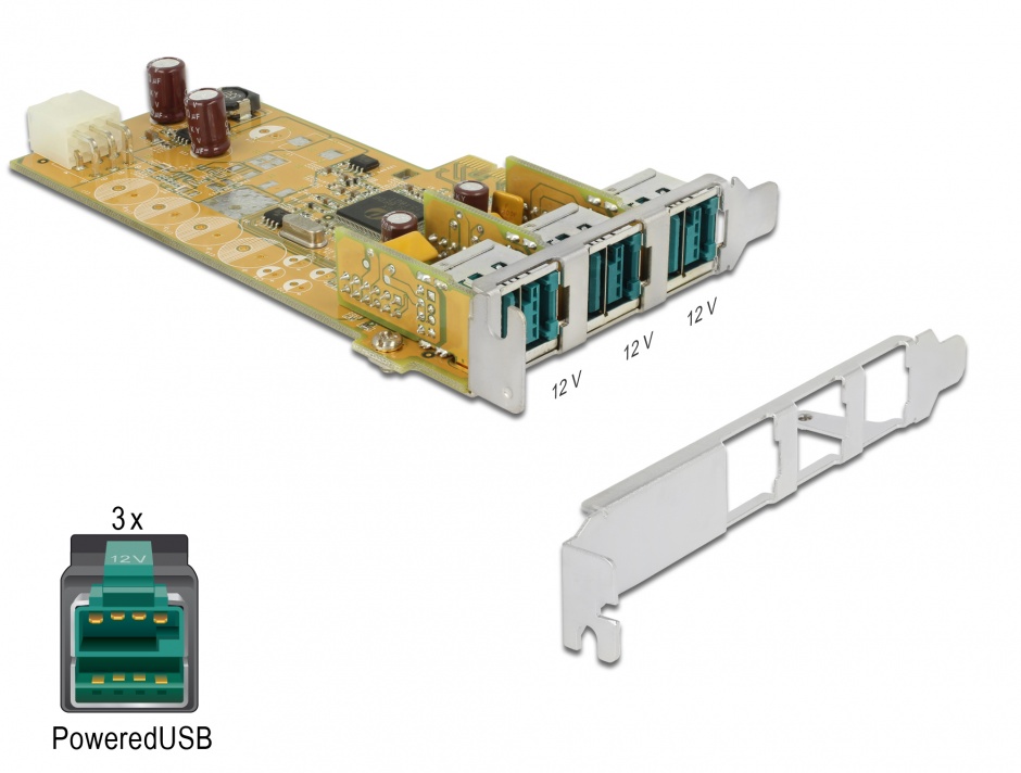 Delock 89656 PoweredUSB PCIe 12V