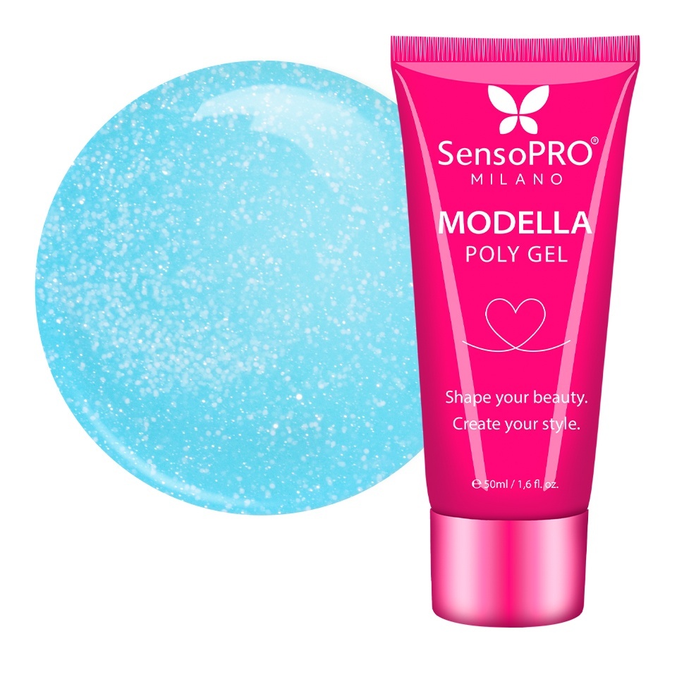 Polygel MODELLA SensoPRO Milano - Aqua Mirage, 50ml