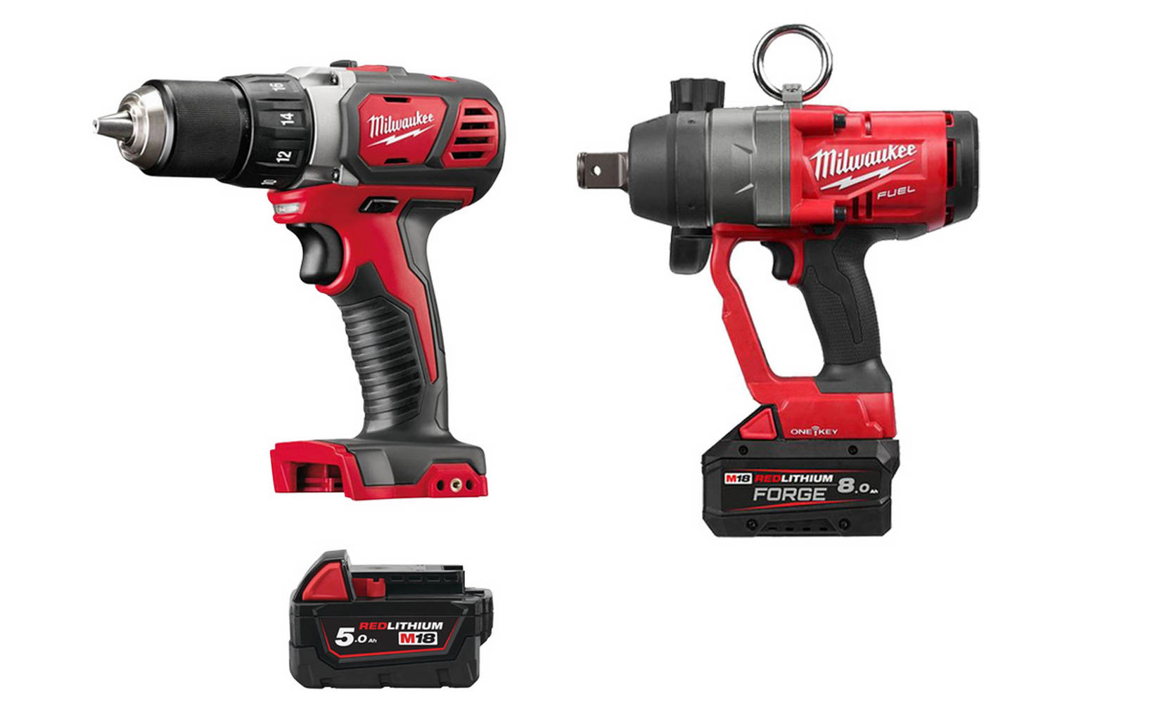 Pachet Milwaukee Big Red - Putere M18 Profesională