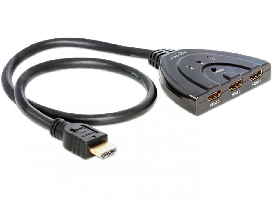 Switch HDMI 3-1 Bidirectional Delock 87619