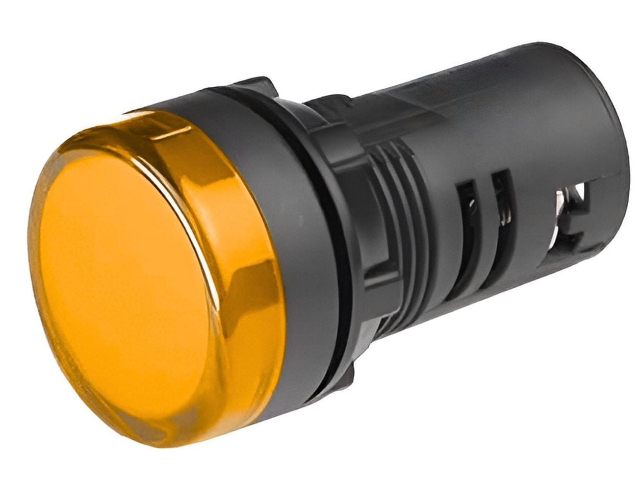 Lampa LED Freder 22mm Galben Semnalizare Industrială