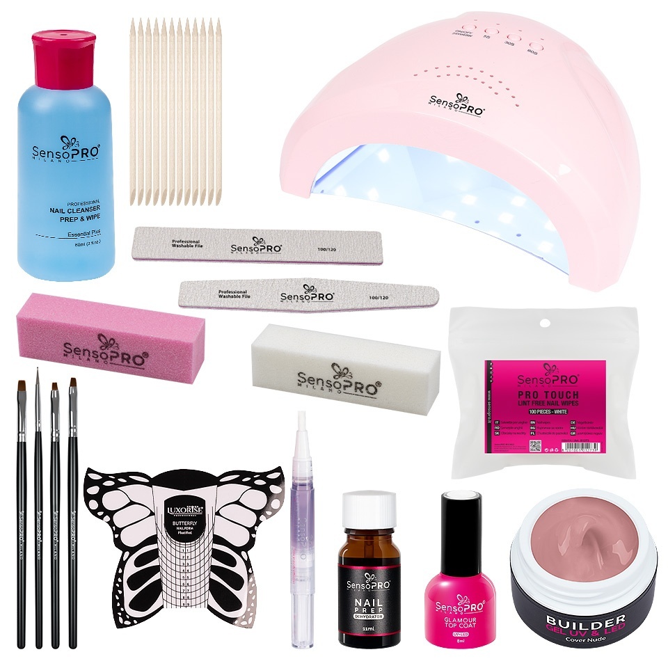 Kit Unghii Gel SensoPRO + Lampa UV/LED 48W - imagine 2