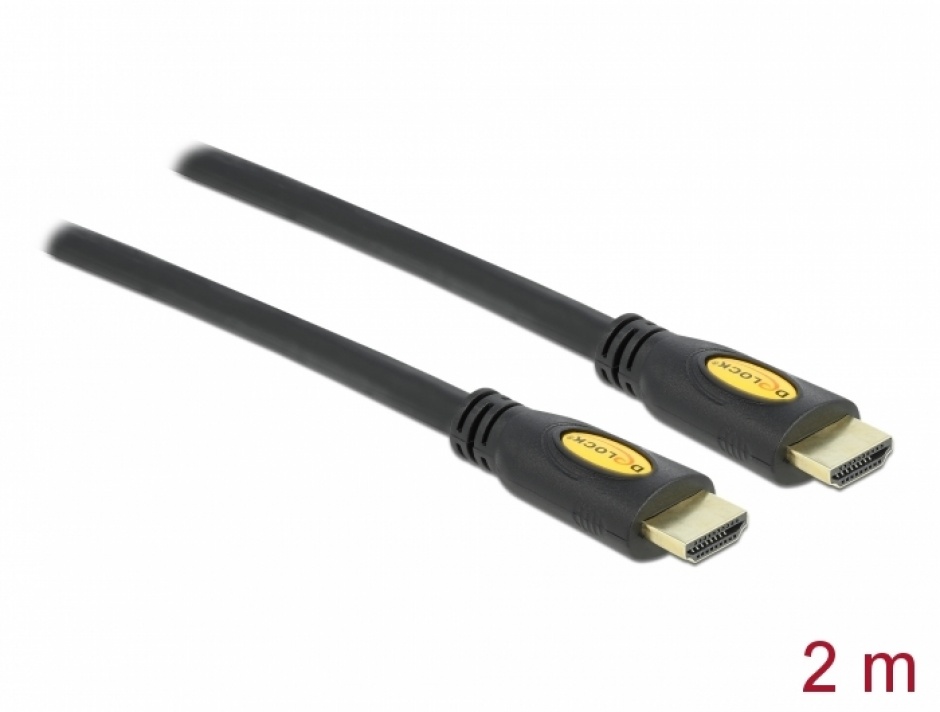 Cablu HDMI 4K 2m Delock cu Ethernet