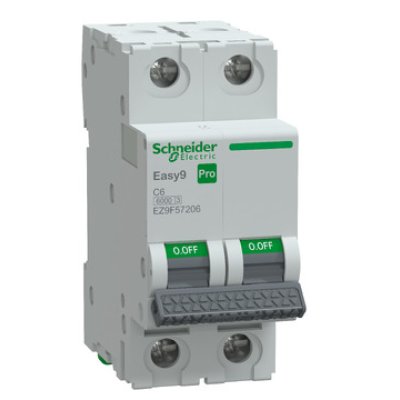 Întrerupător automat Schneider Easy9 Pro 2P 6A C 6kA