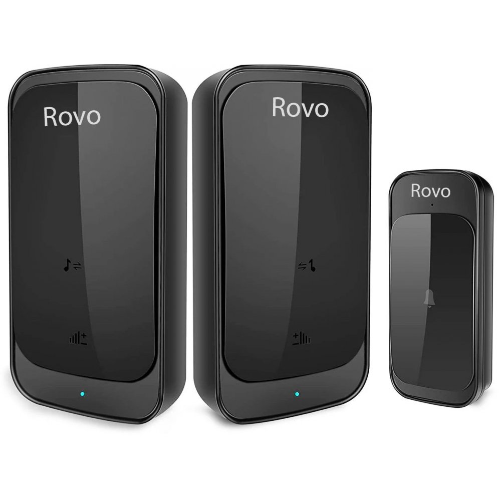 Sonerie Wifi Rovo C03, 2 Receptoare, 38 Melodii, IP44